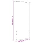vidaXL Paravan de balcon, albastru, 100 x 240 cm, țesătură oxford