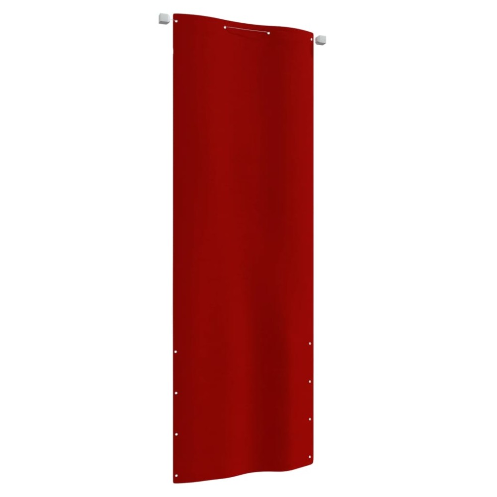 vidaXL Paravan de balcon, roșu, 80 x 240 cm, țesătură oxford