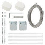 vidaXL Paravan de balcon, roșu, 140 x 240 cm, țesătură oxford