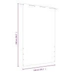 vidaXL Paravan de balcon,negru, 140 x 240 cm, țesătură oxford