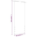 vidaXL Paravan de balcon, maro, 80 x 240 cm, țesătură oxford