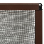 vidaXL Plasă insecte plisse pentru ferestre, maro, 60x80 cm, aluminiu