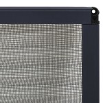 vidaXL Plasă insecte plisse de ferestre, antracit, 60x80 cm, aluminiu vidaXL Plasă insecte plisse de ferestre, antracit, 60x80 cm, aluminiu