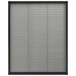vidaXL Ecran insecte pentru ferestre, antracit, 80x100 cm, aluminiu vidaXL Ecran insecte pentru ferestre, antracit, 80x100 cm, aluminiu
