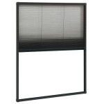 vidaXL Ecran insecte pentru ferestre, antracit, 80x100 cm, aluminiu vidaXL Ecran insecte pentru ferestre, antracit, 80x100 cm, aluminiu