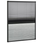 vidaXL Plasă insecte pentru ferestre, 80x100 cm, aluminiu, cu umbrar vidaXL Plasă insecte pentru ferestre, 80x100 cm, aluminiu, cu umbrar