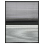 vidaXL Plasă insecte pentru ferestre, 80x100 cm, aluminiu, cu umbrar vidaXL Plasă insecte pentru ferestre, 80x100 cm, aluminiu, cu umbrar