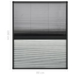 vidaXL Plasă insecte pentru ferestre, 80x100 cm, aluminiu, cu umbrar vidaXL Plasă insecte pentru ferestre, 80x100 cm, aluminiu, cu umbrar