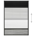 vidaXL Ecran insecte pentru ferestre, cu umbrar, 80x120 cm, aluminiu vidaXL Ecran insecte pentru ferestre, cu umbrar, 80x120 cm, aluminiu