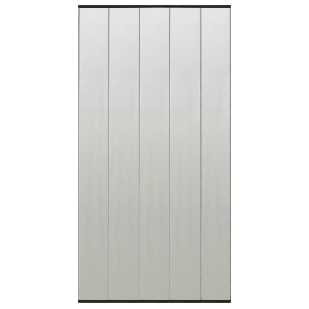 vidaXL Paravan antiinsecte cu perdea plasă neagră 100x220 cm poliester