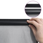vidaXL Perdea pentru insecte cu 10 buc. de plasă, negru, 240x240 cm vidaXL Perdea pentru insecte cu 10 buc. de plasă, negru, 240x240 cm