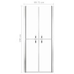 vidaXL Ușă cabină de duș, transparent, 71 x 190 cm, ESG vidaXL Ușă cabină de duș, transparent, 71 x 190 cm, ESG