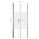 vidaXL Ușă cabină de duș, jumătate mat, 86 x 190 cm, ESG vidaXL Ușă cabină de duș, jumătate mat, 86 x 190 cm, ESG
