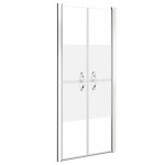 vidaXL Ușă cabină de duș, jumătate mat, 101 x 190 cm, ESG vidaXL Ușă cabină de duș, jumătate mat, 101 x 190 cm, ESG