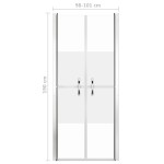 vidaXL Ușă cabină de duș, jumătate mat, 101 x 190 cm, ESG vidaXL Ușă cabină de duș, jumătate mat, 101 x 190 cm, ESG