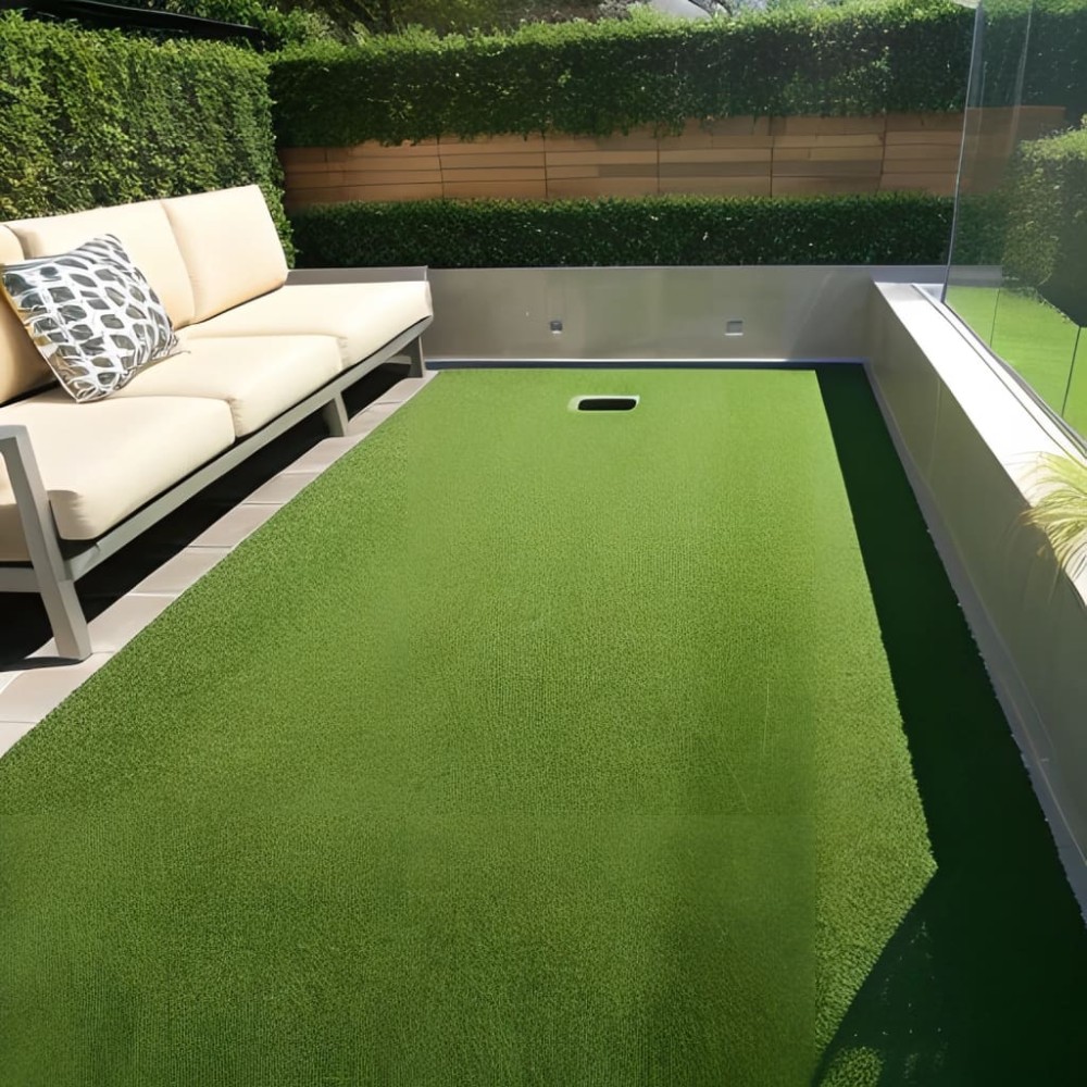 vidaXL Gazon artificial, 7/9 mm 1x10 m, verde