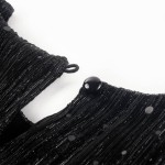 Rochie pentru copii cu mâneci lungi, negru, 92 Rochie pentru copii cu mâneci lungi, negru, 92
