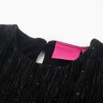 Rochie pentru copii cu mâneci lungi, negru, 116 Rochie pentru copii cu mâneci lungi, negru, 116