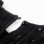 Rochie pentru copii cu mâneci lungi, negru, 116 Rochie pentru copii cu mâneci lungi, negru, 116