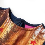 Rochie cu mâneci lungi pentru copii, bleumarin, 92