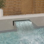 vidaXL Cascadă cu LED-uri, 60x34x14 cm, oțel inoxidabil 304