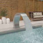 vidaXL Fântână de piscină cu LED, 22x60x70 cm, oțel inoxidabil 304 vidaXL Fântână de piscină cu LED, 22x60x70 cm, oțel inoxidabil 304