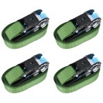 vidaXL Chingi de fixare cu clichet, 4 buc., verde, 6 m, 800 daN vidaXL Chingi de fixare cu clichet, 4 buc., verde, 6 m, 800 daN