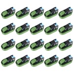 vidaXL Chingi de fixare cu clichet, 20 buc., verde, 6 m, 800 daN vidaXL Chingi de fixare cu clichet, 20 buc., verde, 6 m, 800 daN