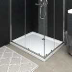 vidaXL Cădiță de duș cu puncte, alb, 80x100x4 cm, ABS vidaXL Cădiță de duș cu puncte, alb, 80x100x4 cm, ABS