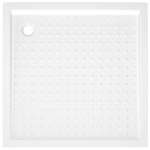 vidaXL Cădiță de duș cu puncte, alb, 90x90x4 cm, ABS vidaXL Cădiță de duș cu puncte, alb, 90x90x4 cm, ABS