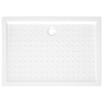 vidaXL Cădiță de duș cu puncte, alb, 70x100x4 cm, ABS vidaXL Cădiță de duș cu puncte, alb, 70x100x4 cm, ABS
