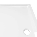 vidaXL Cădiță de duș dreptunghiulară din ABS, alb, 70x120 cm