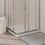 vidaXL Cădiță de duș pătrată din ABS, alb, 80x80 cm vidaXL Cădiță de duș pătrată din ABS, alb, 80x80 cm