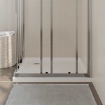 vidaXL Cădiță de duș pătrată din ABS, alb, 80x80 cm vidaXL Cădiță de duș pătrată din ABS, alb, 80x80 cm