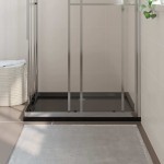 vidaXL Cădiță de duș dreptunghiulară din ABS, negru, 80x100 cm vidaXL Cădiță de duș dreptunghiulară din ABS, negru, 80x100 cm