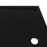 vidaXL Cădiță de duș dreptunghiulară din ABS, neagră, 70x120 cm vidaXL Cădiță de duș dreptunghiulară din ABS, neagră, 70x120 cm