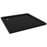 vidaXL Cădiță de duș pătrată, negru, 80x80 cm, ABS vidaXL Cădiță de duș pătrată, negru, 80x80 cm, ABS