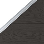 vidaXL Panou de gard, negru, 95 x (105-180) cm, WPC vidaXL Panou de gard, negru, 95 x (105-180) cm, WPC
