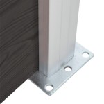 vidaXL Panou de gard, negru, 95 x (105-180) cm, WPC vidaXL Panou de gard, negru, 95 x (105-180) cm, WPC