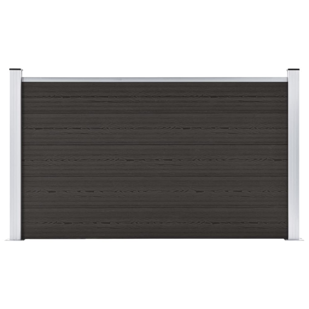 vidaXL Panou de gard, 180x105 cm, negru, WPC