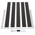 vidaXL Panou de gard, 180x105 cm, negru, WPC vidaXL Panou de gard, 180x105 cm, negru, WPC