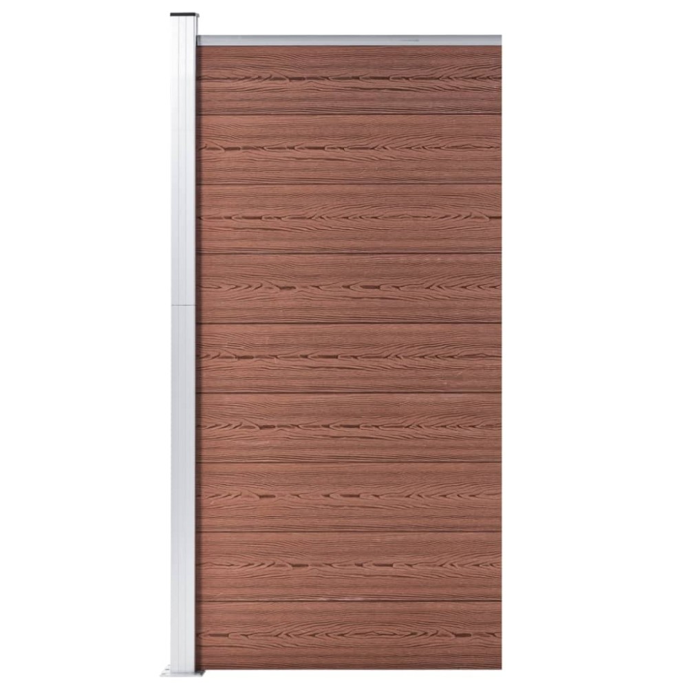 vidaXL Panou de gard, maro, 95x186 cm, WPC