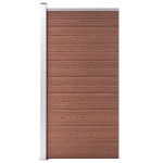 vidaXL Panou de gard, maro, 95x186 cm, WPC vidaXL Panou de gard, maro, 95x186 cm, WPC