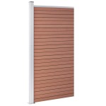 vidaXL Panou de gard, maro, 95x186 cm, WPC vidaXL Panou de gard, maro, 95x186 cm, WPC