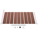 vidaXL Panou de gard, maro, 95x186 cm, WPC vidaXL Panou de gard, maro, 95x186 cm, WPC