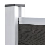 vidaXL Panou de gard, gri, 95x186 cm, WPC vidaXL Panou de gard, gri, 95x186 cm, WPC