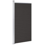 vidaXL Panou de gard, negru, 95x186 cm, WPC vidaXL Panou de gard, negru, 95x186 cm, WPC