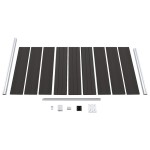 vidaXL Panou de gard, negru, 95x186 cm, WPC vidaXL Panou de gard, negru, 95x186 cm, WPC