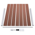 vidaXL Panou de gard, maro, 180 x 146 cm, WPC vidaXL Panou de gard, maro, 180 x 146 cm, WPC