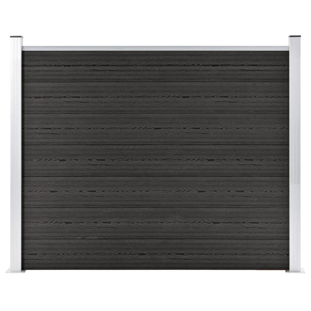 vidaXL Panou de gard, gri, 180x146 cm, WPC